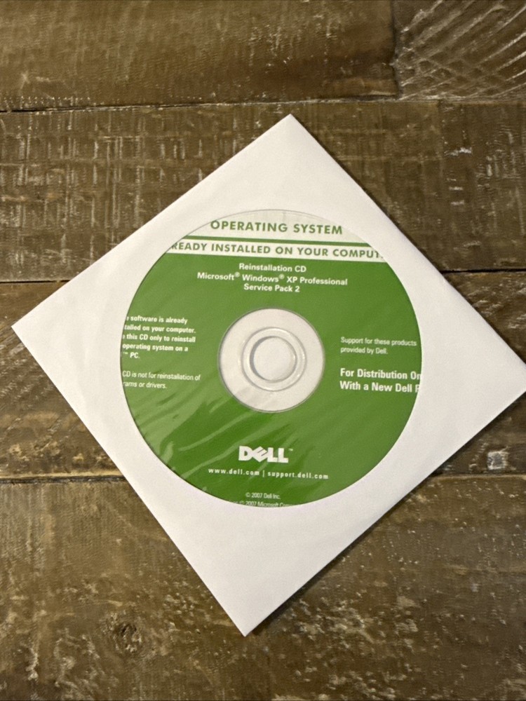 Dell Operating System Windows XP Professional Software PC Cd Rom