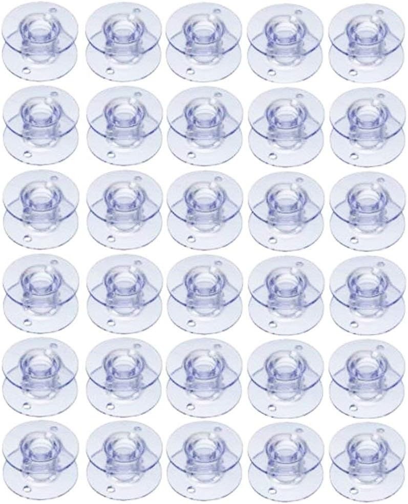 30Pack Plastic Sewing Machine Bobbins for Brother