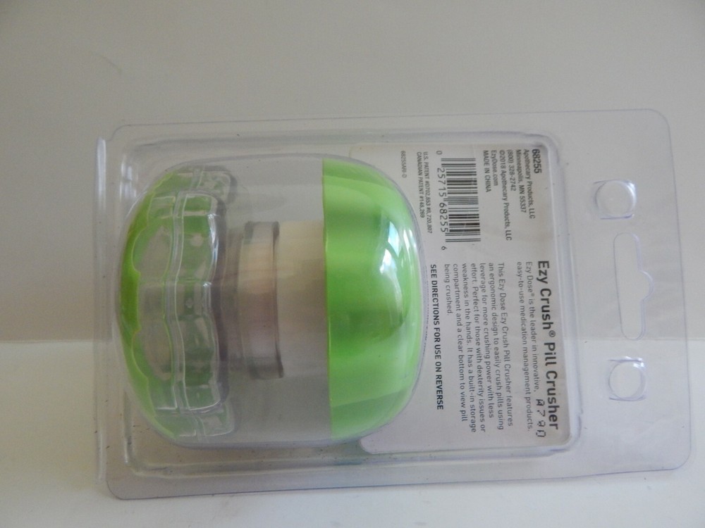 New Easy Dose Ezy Crush Pill Crusher Storage w/ Easy Grip & Handle