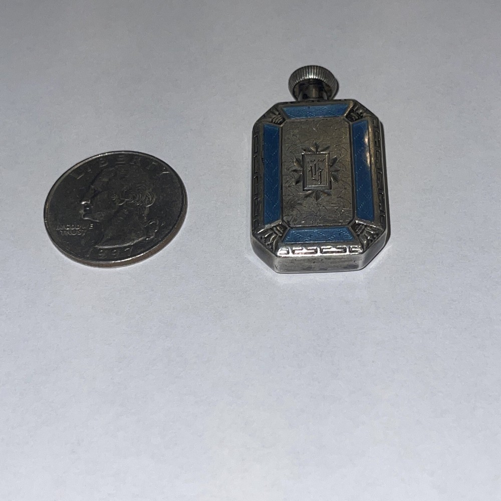 Sterling Silver And Enamel Perfume Dauber