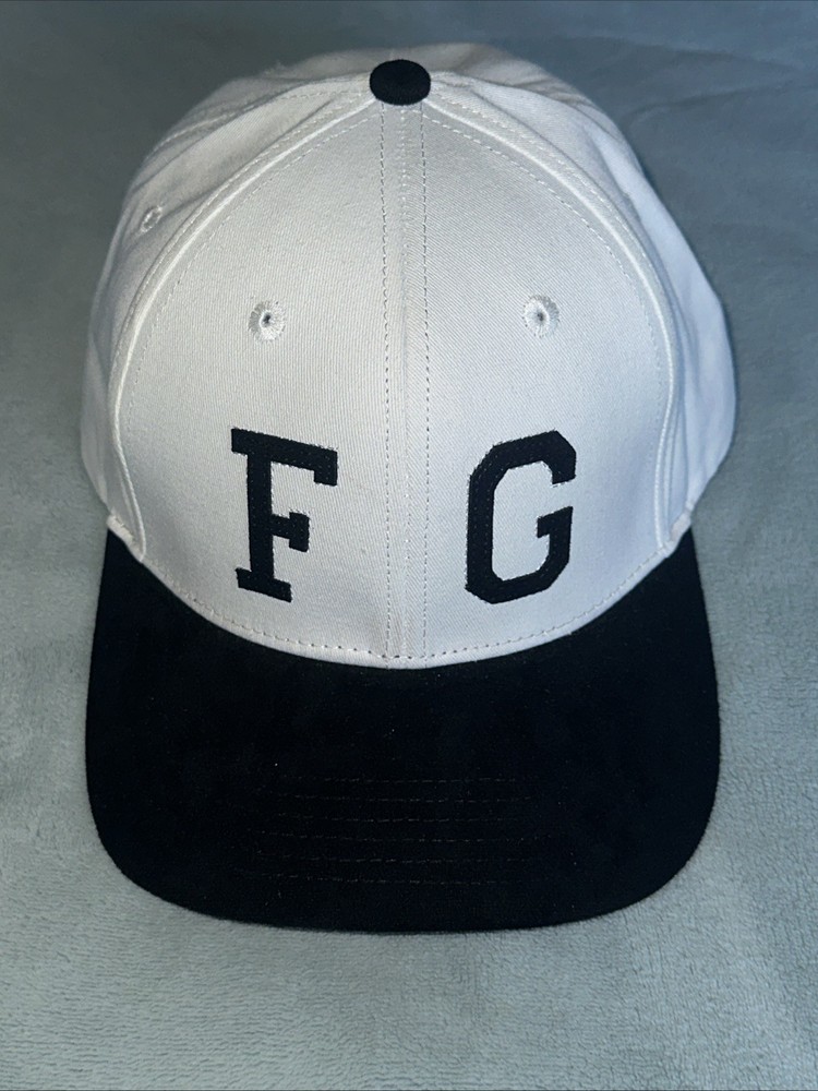 Fiori Golf Hat Strapback Cap White Black FG OSFM