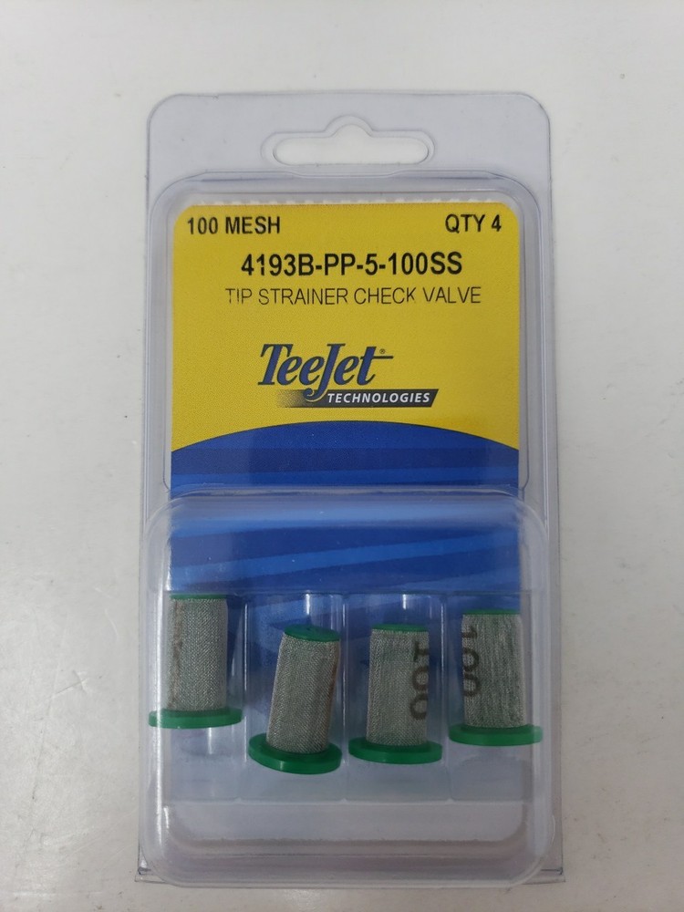 TeeJet 4193B-PP-5-100SS Tip Strainer Check Valve