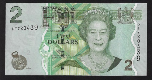 FIJI 2 DOLLARS 2010 P-109b UNC
