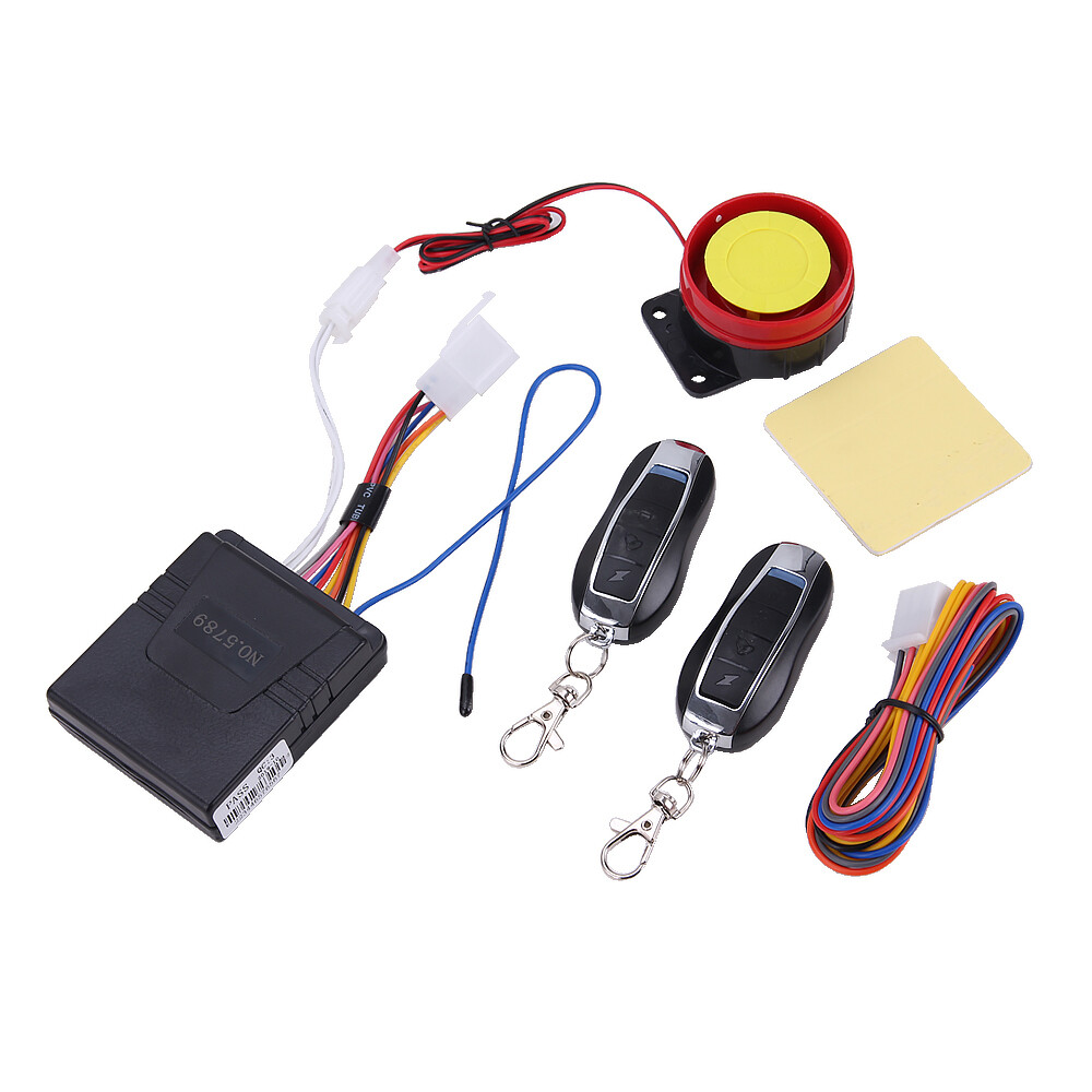 Motor Bike 12V Security Alarm System Anti-theft Remote Control Engine Start