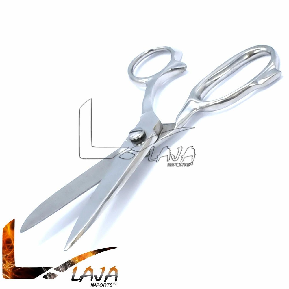7" Tailor Fabric Scissors Dressmaker Sewing Classic Stainless Steel Sharp Silver