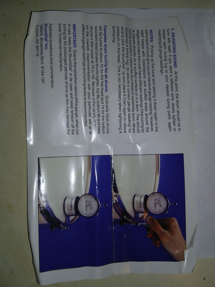 Drum Dial Precision Tuner Made in USA, Includes Original Box