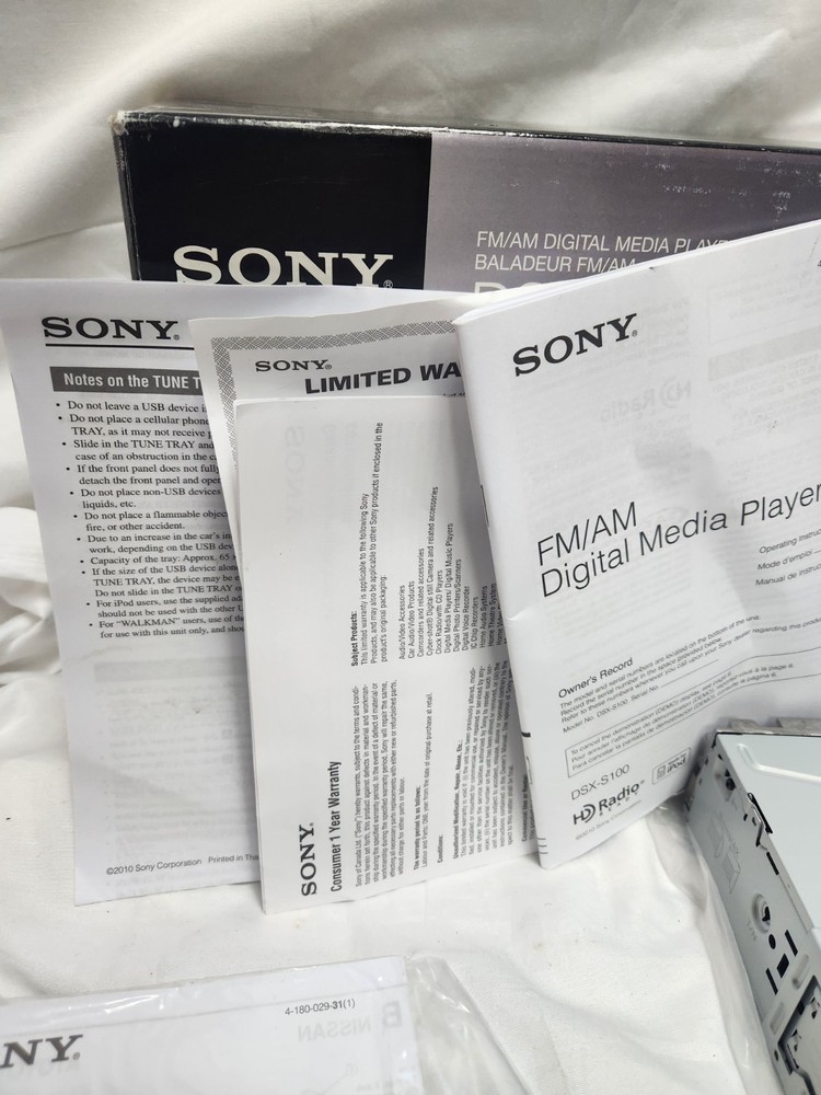 Sony DSX-S100 iPod/USB Compatibility