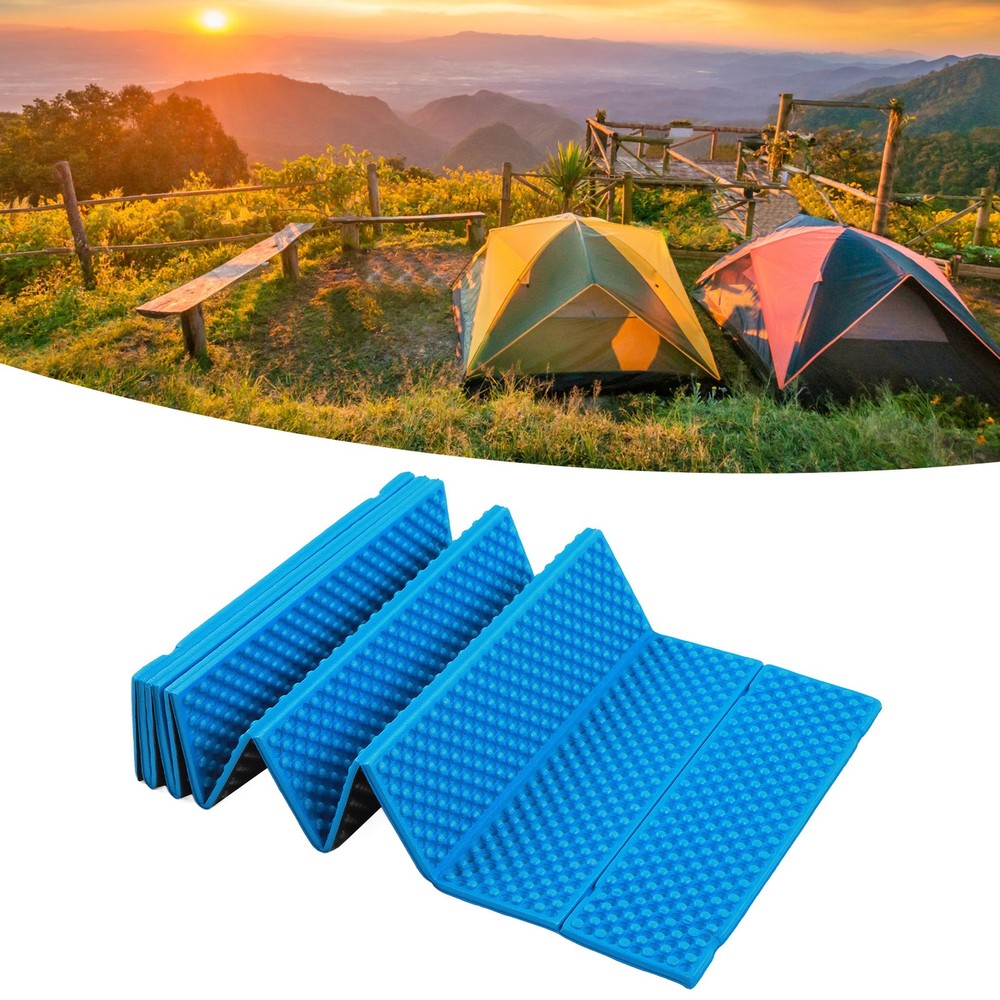 Double Egg Crate Sleeping Pad Foldable Thickened Foam Sleep Mat for Outdoor