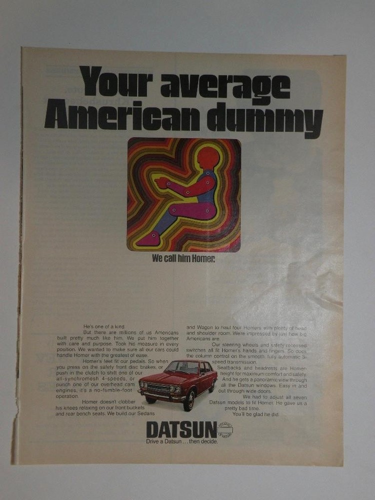 Magazine Ad* - 1971 - Datsun