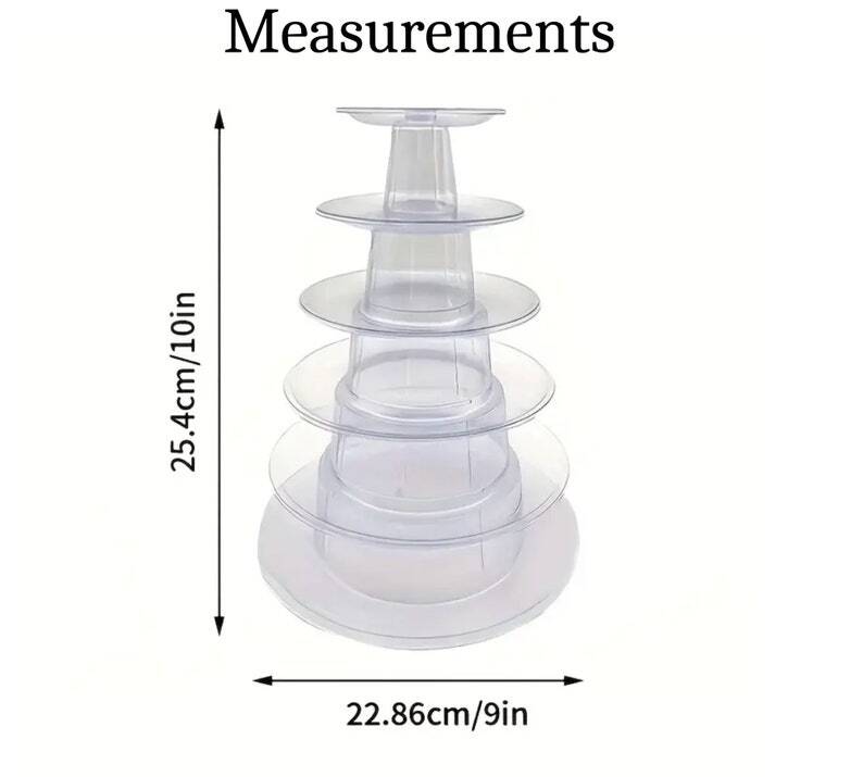 Macaron Cupcake Stand 6 Tier Large Macaron Dessert Tower Display Round Cupcake