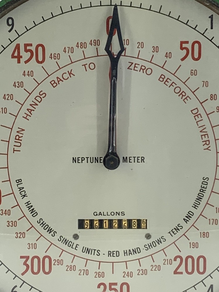 Industrial Neptune Trident Meter 1" Split Case Totalizing 11" Dial Face