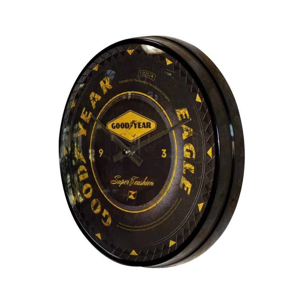 Nostalgic-Art - Retro Wall Kitchen Clock Ø 12" Analog Battery - Goodyear