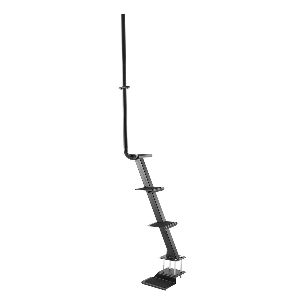 Uimoso Heavy Duty Boat Trailer Steps with Handle, 4-Step Bottom Mount Design