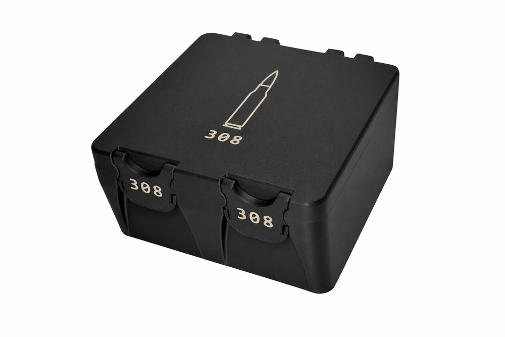 308 Win Ammo Box - 100 Rounds - Snap Close Storage Box | Fully Customizable