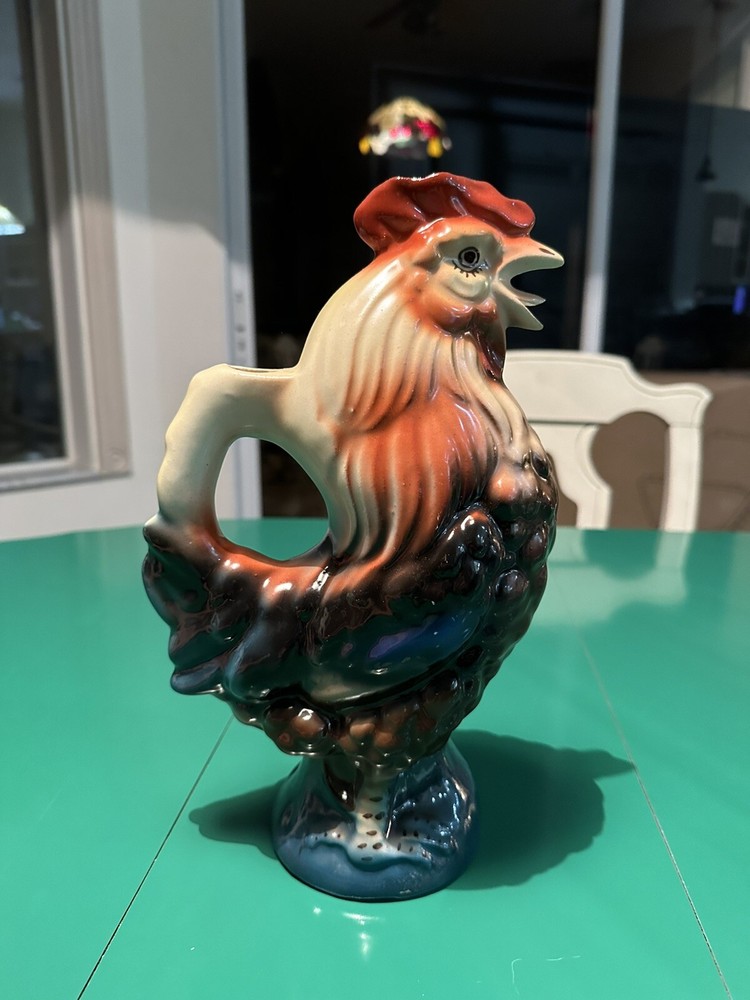 Vintage Russian Rooster Pitcher