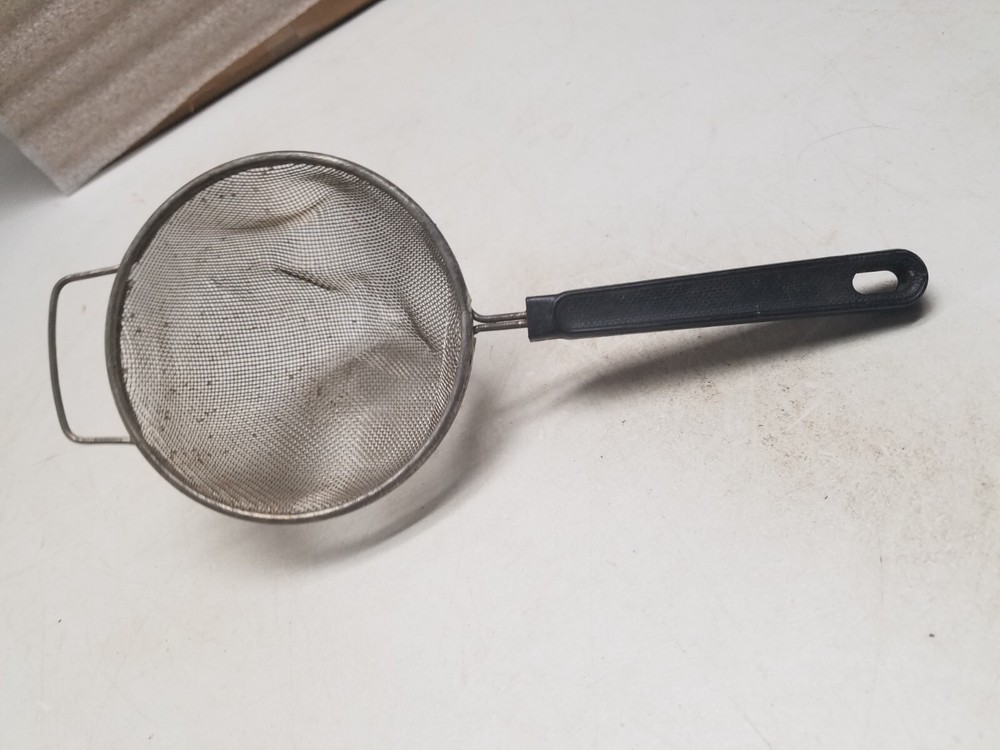 Vintage 5" Metal Strainer with Handle
