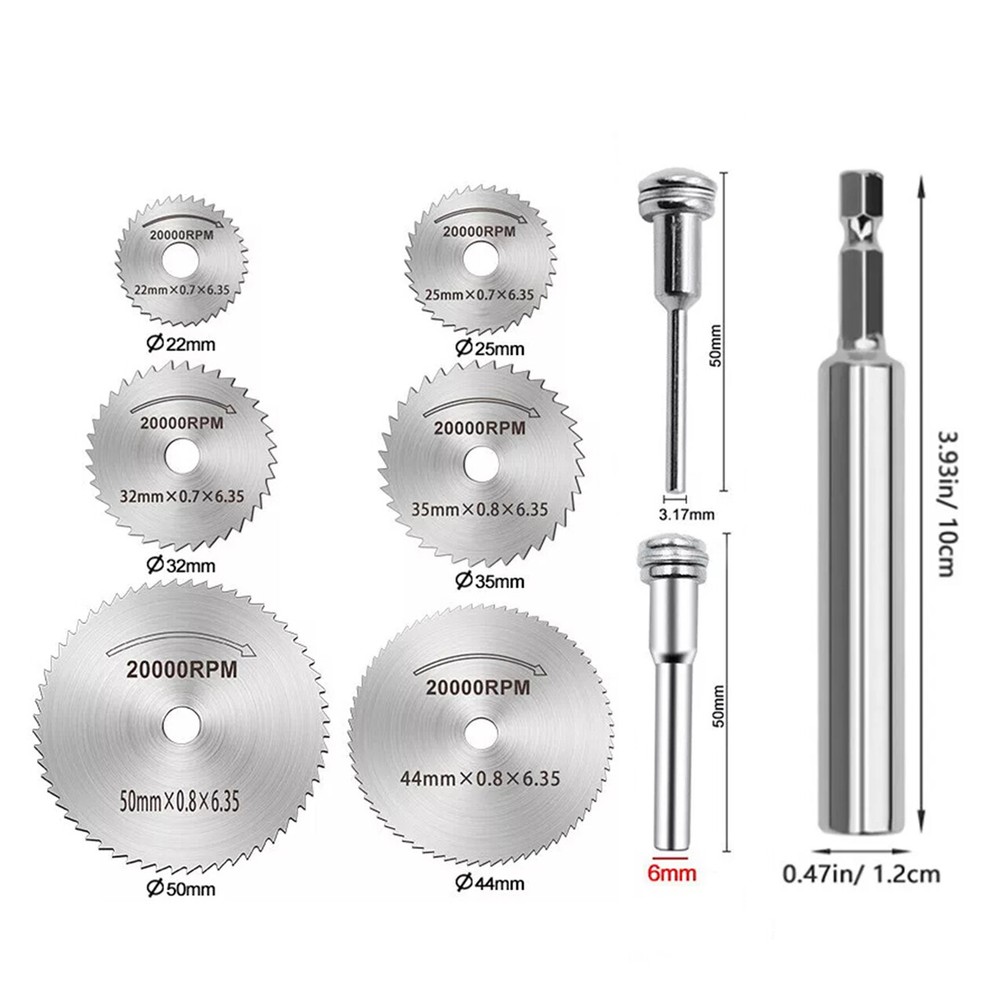 8PCS Inside Pipe Cutter Internal PVC Plastic Plumbing Tools Saw Tooth Blades Set