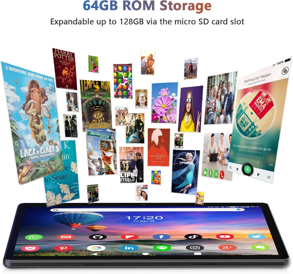 Tablet 10.1 Inch Android 12 Tablet 2024 Latest Update Octa-Core Processor with 6