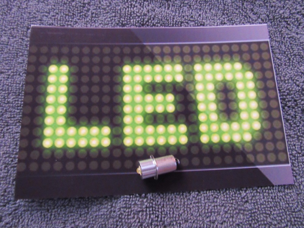 LED Ryobi Flashlight Replacement Bulb 12 - 14.4 - 18 Volt / 5 Watt Output