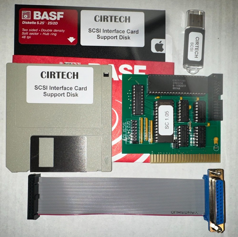 CIRTECH Apple II series SCSI Interface - NEW, works with 4 OS's - Updated!