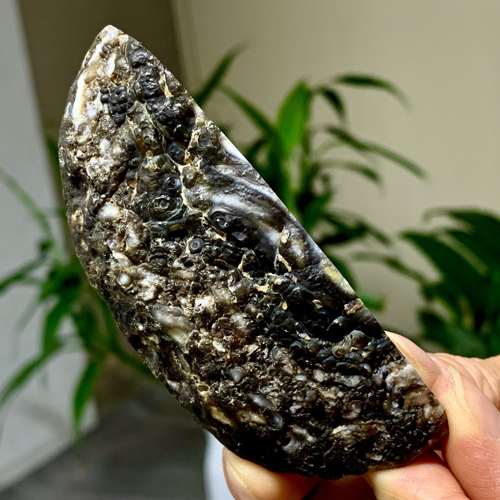 103G Natural agate geode quartz cluster crystal specimen Healing