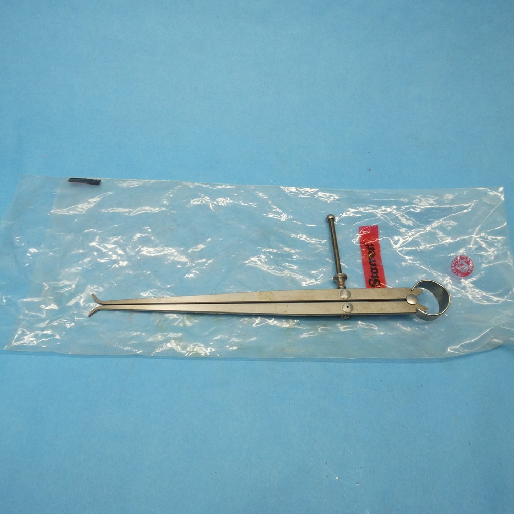 Starrett 73A-10 Yankee Spring-Type 0-10" Inside Caliper Solid Nut Flat Leg