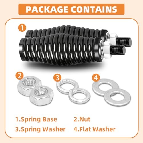 2PCS Whip Lights Spring Mounting Base, Quick Release Heavy-Duty Flat Style