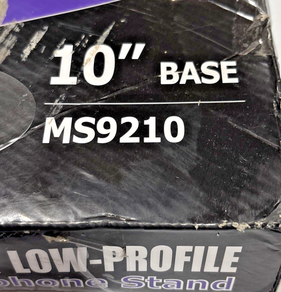 On-Stage Heavy Duty Low Profile Mic Stand with 10" Base