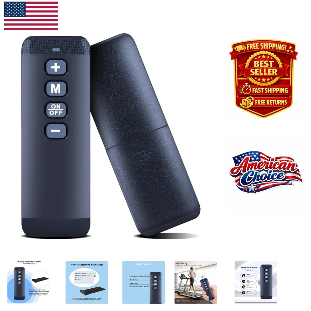 Infrared Remote Control Replacement for Q1 Walking Pad - Simple Ergonomic Design