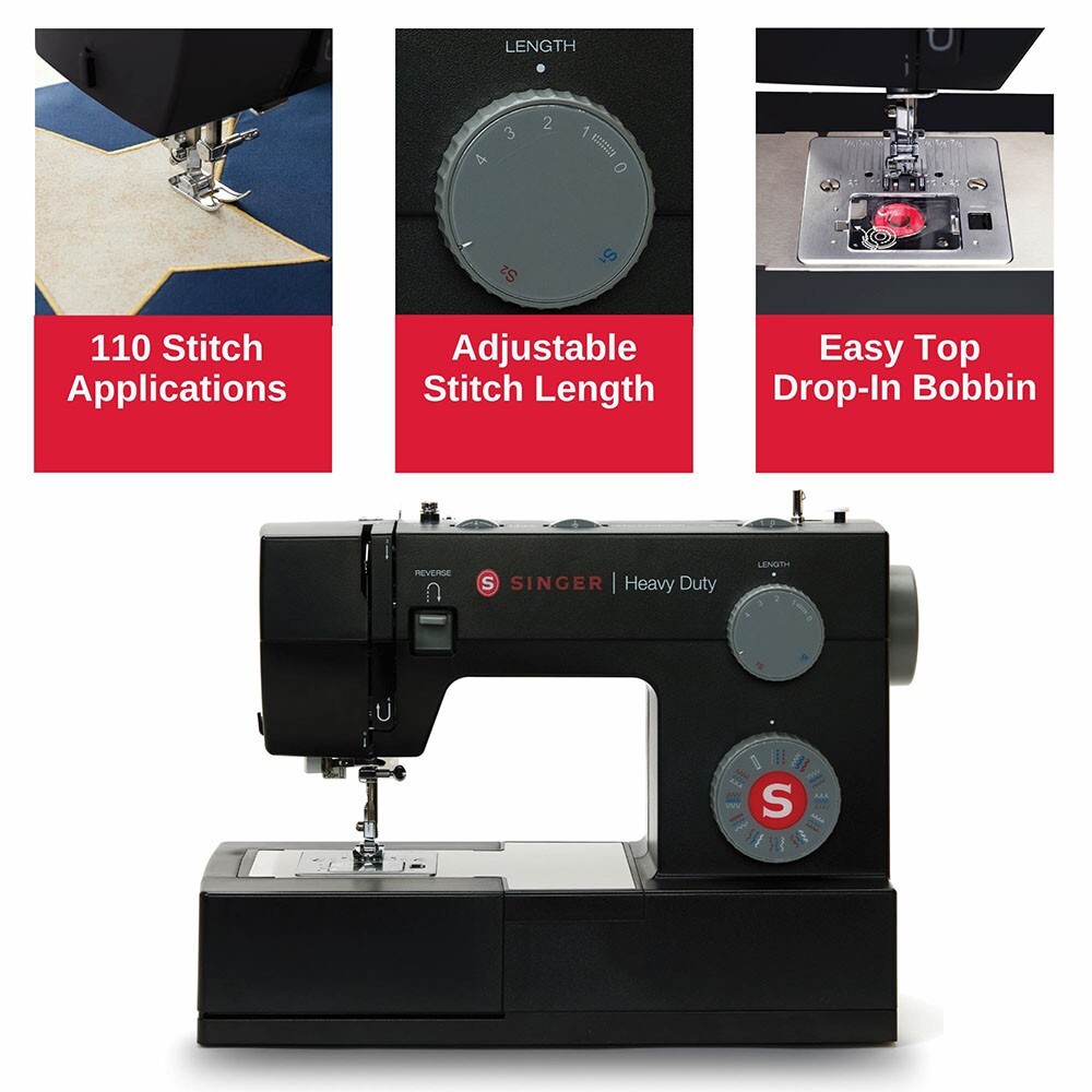 New Singer Heavy Duty 4432 Sewing Machine (Black)