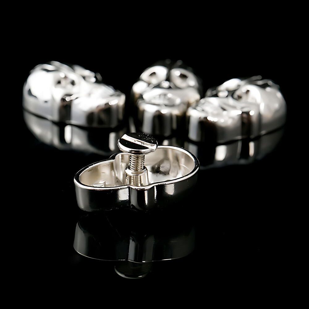 Punk Spike Skull Head Stud Rivets Screw Decorative Rivets for Leather Crafts DIY