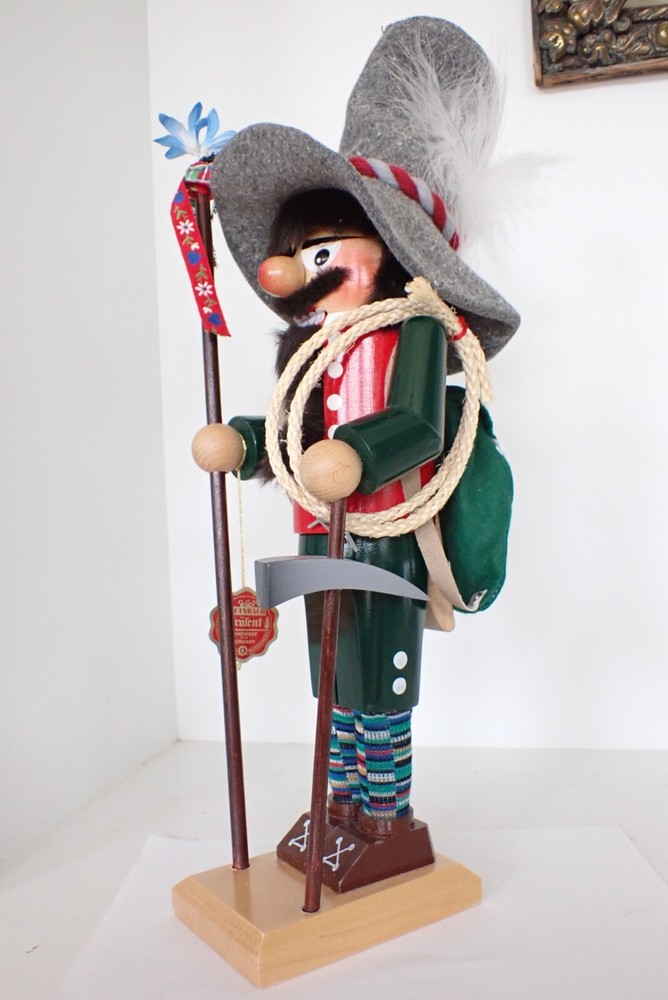 Large 18" High Steinbach Germany Nutcracker Mountain Climber