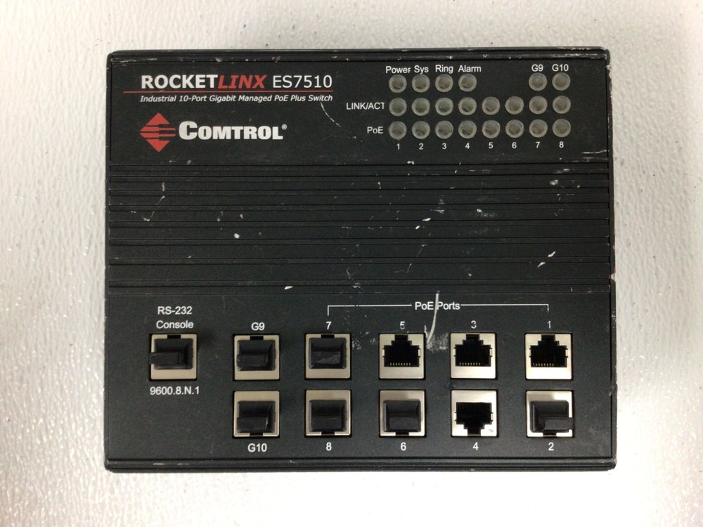 ROCKET LINX ES7510 INDUSTRIAL PoE SWITCH