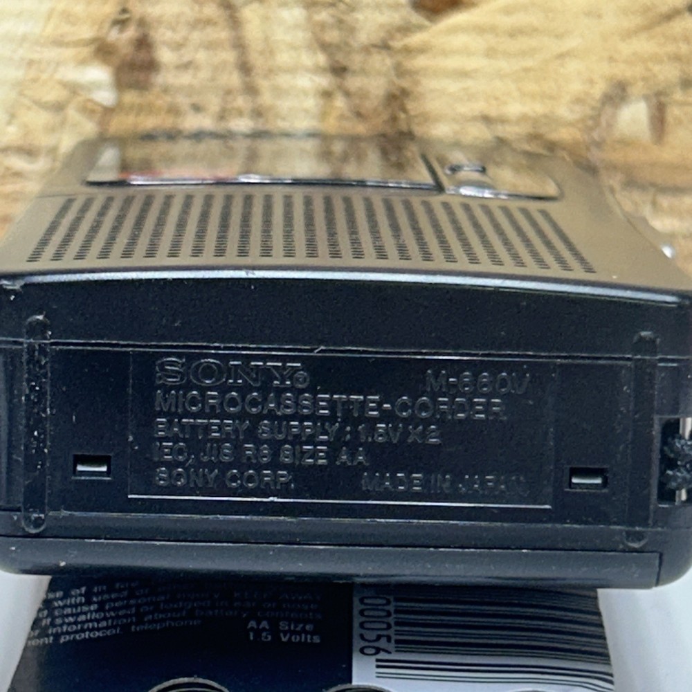Sony M-660V VOR Micro-Cassette Recorder