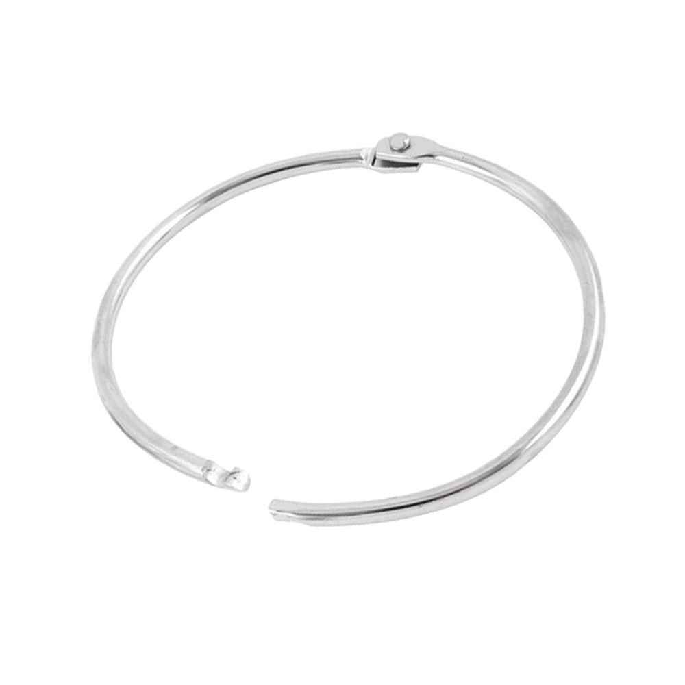 Book Office Metal Binder Hinge Snap Loose Leaf Ring Keyring 3pcs 3" Diameter