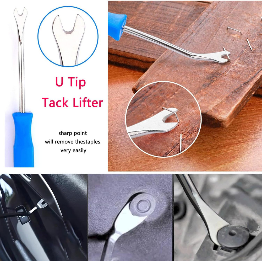 5Pcs Upholstery Staple Remover Tool with Nail Puller Pliers Tack Puller Staple P