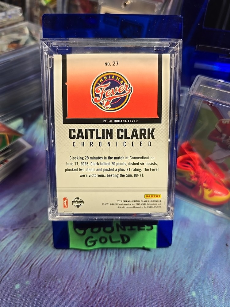Caitlin Clark Shadow Box Display Case With Mini MJ- Panini Chronicles #27