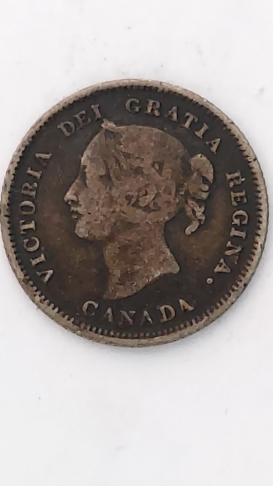 1880-H Canada 5 Cent Silver, .925 Silver