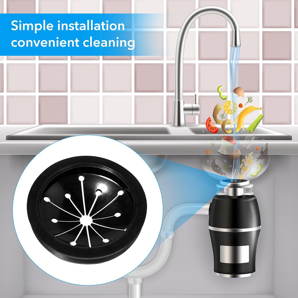 Kitchen Garbage Disposal Rubber Drain Insert,3Pcs Garbage Disposal Cover,3 Inch