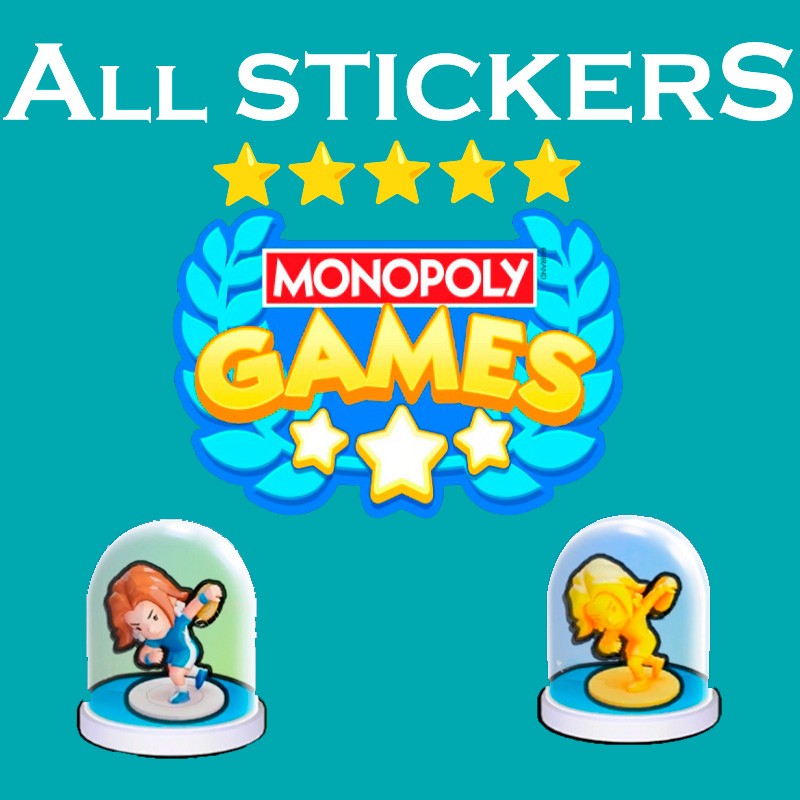 MONOPOLY GO Stickers ,6⭐,5⭐, 4⭐,3⭐,2⭐,1⭐ 🔥 🔥 🔥  FAST⚡⚡🤝🤝