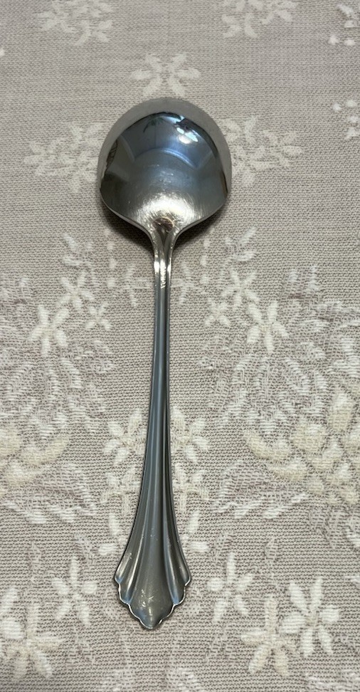 Oneida Bancroft Serving Set: Meat Fork, Serving Spoon and Sugar Spoon