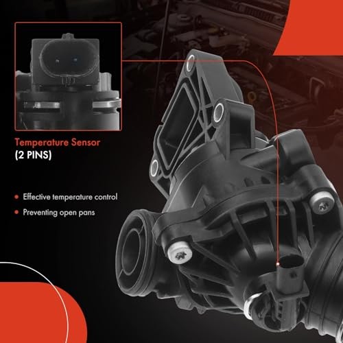 Engine Coolant Thermostat Housing Assembly with Gasket Compatible with