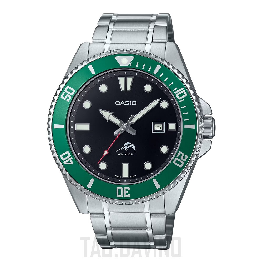 Casio MDV-106DD-1A3V Green Duro Marlin Stainless Steel Analog Watch