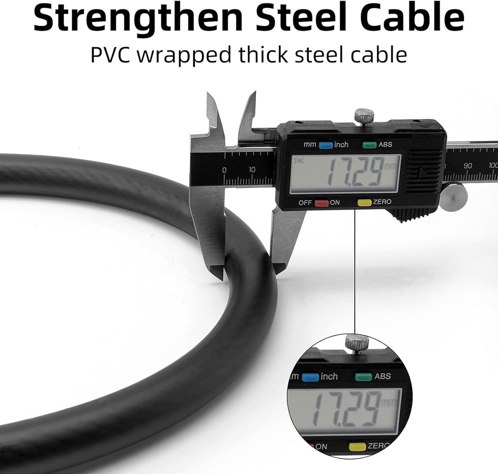 ROCKBROS Bike Lock Comination Cable Bicycle Lock Five-digit Code Comination Safe