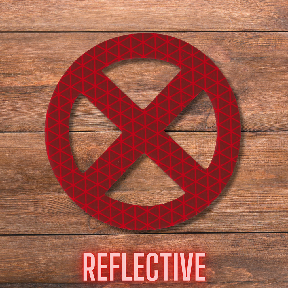 X-Men Logo Reflective Stickers Reflector Decals Weatherproof