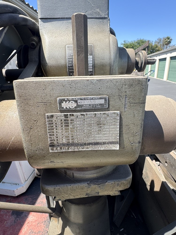 K.O LEE surface grinder 1/2 hp 3 phase type k
