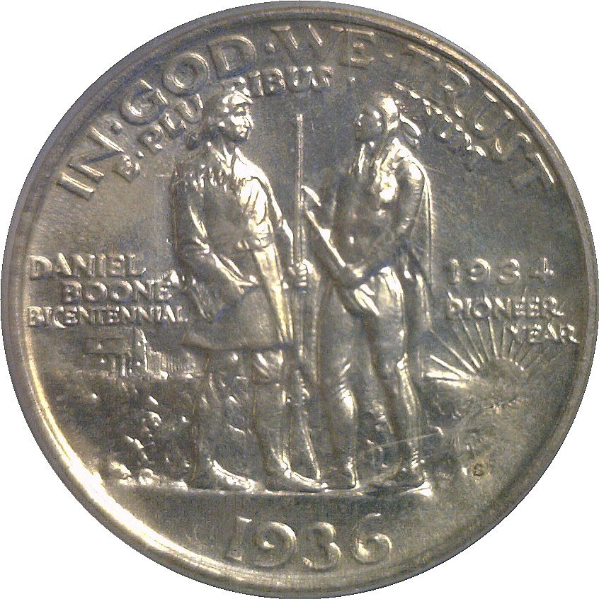 1936-S Boone Commemorative Half Dollar PCGS MS-63