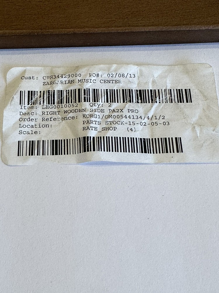 Korg PA2X Pro Right Side Panel...NEW