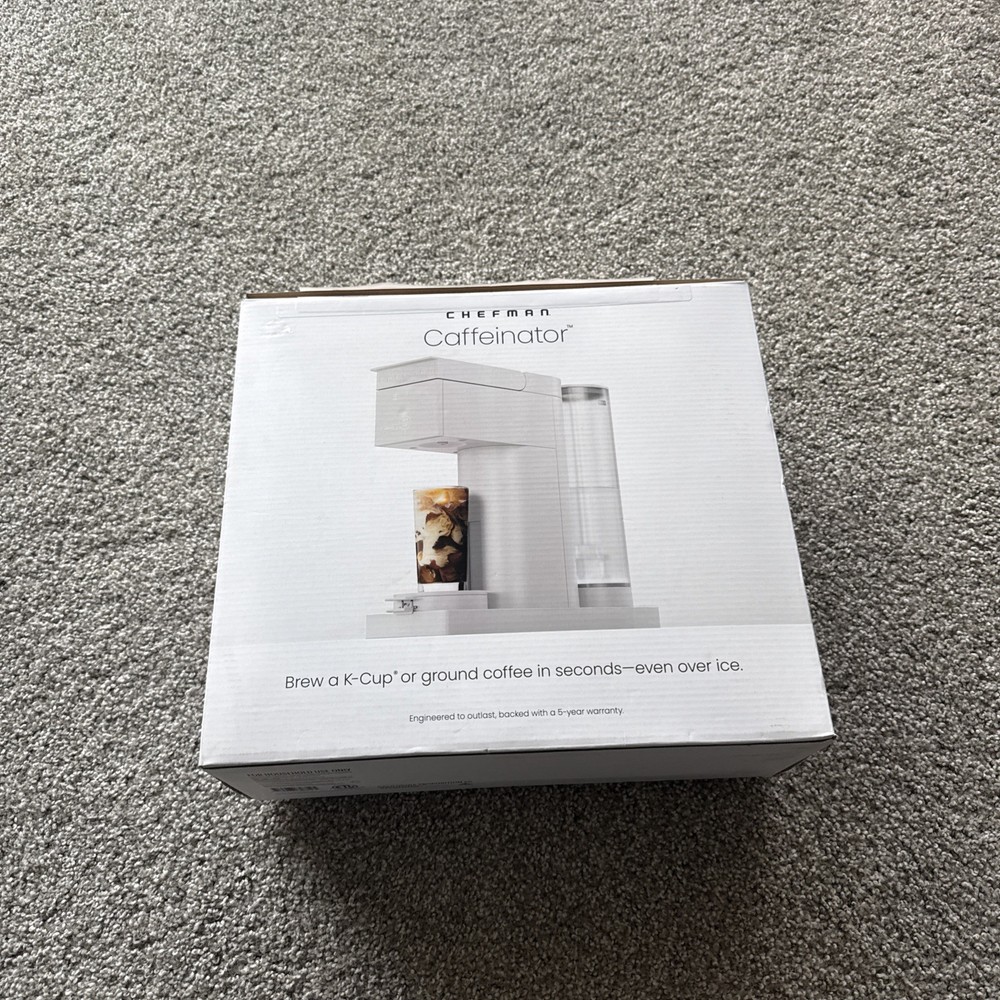 Chefman Caffeinator Single Serve Coffee Maker –NEW Open Box