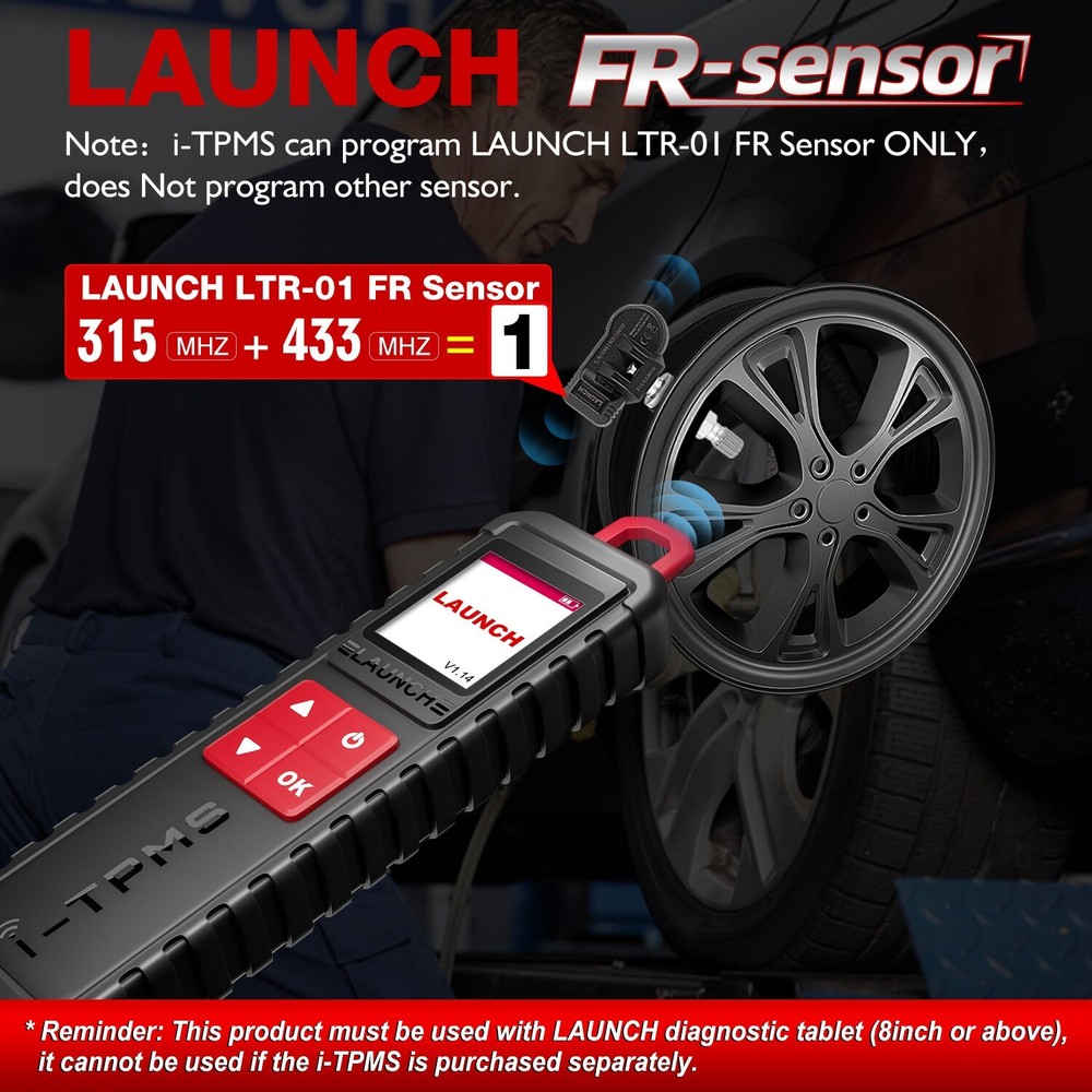 LAUNCH X431 i-TPMS Car TPMS Tire Pressure Sensor Activator Programming Learning